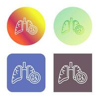 Lung Cancer Vector Icon