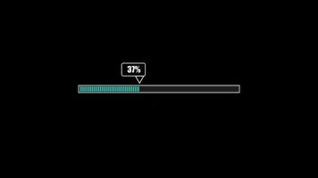 Sci Fi, HUD progress loading bars collection. Digital download progress or status bars of the digital interface head-up display, neon indicators of the download process video