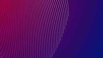 Curvy geometric line  and wavy lines pattern looping animation on black background video