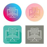 Digital Learning Vector Icon