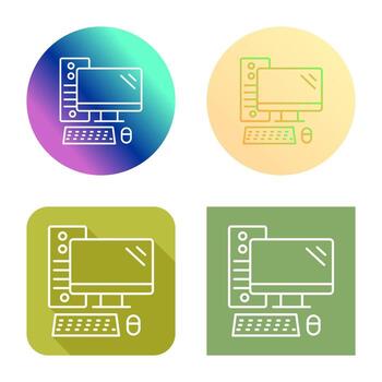 icono de vector de computadora