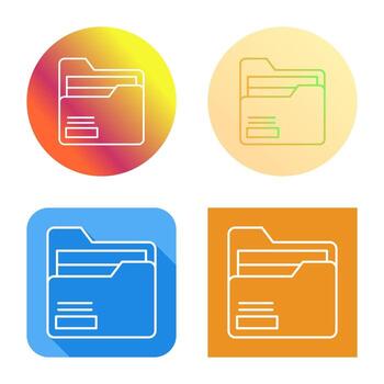 icono de vector de carpeta