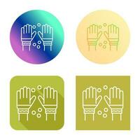 Winter Gloves Vector Icon