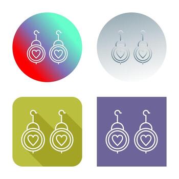 icono de vector de pendientes