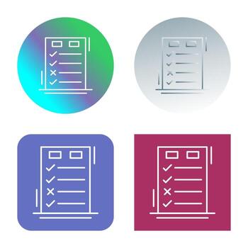 Today to Done CheckList Vector Icon