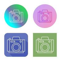 icono de vector de cámara de fotos