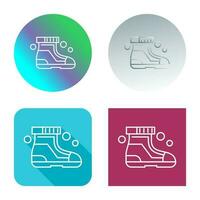 Ski Boots Vector Icon