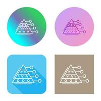 Pyramid Graph Vector Icon