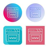 Www Vector Icon