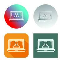 Online Lesson Vector Icon