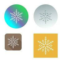 icono de vector de copo de nieve