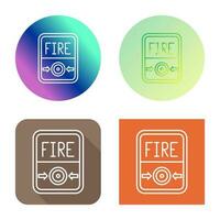 Fire Button Vector Icon