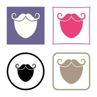 Beard and Moustache Vector Icon