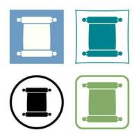 Scroll of Paper Vector Icon