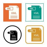 icono de vector xml