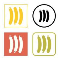 Hot Sausage Vector Icon