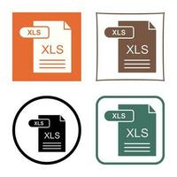 icono de vector xls