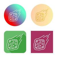 icono de vector de meteorito