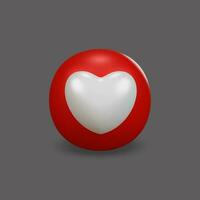 Heart like icon. Social media icon. Chat comment reactions, icon template like love heart message. photo