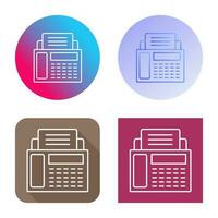 Fax Machine Vector Icon