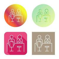 Employee Interview Vector Icon