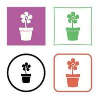 Flower Pot Vector Icon