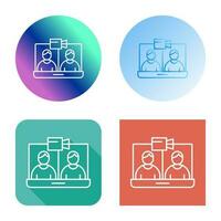 Video Conference Vector Icon