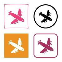 Landing Airplane Vector Icon