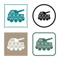 icono de vector de tanque de infantería