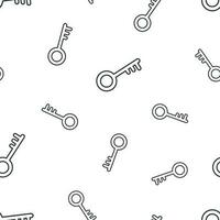 Key icon seamless pattern background. Business flat vector illustration. Unlock sign symbol pattern.