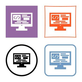 Coding Vector Icon