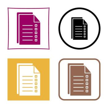 Data Files Vector Icon