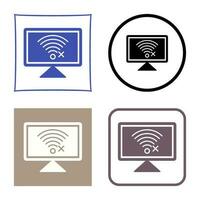 Disconnected Network Vector Icon