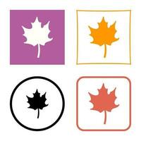 Autumn Leaf Vector Icon