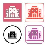 icono de vector de hospital