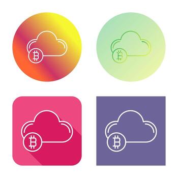 icono de vector de nube