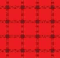 Seamless pattern with tiny dots in square grid. Dark red dot on light red background. vector