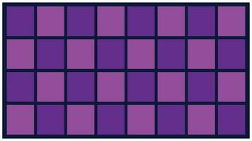 Seamless pattern illustration of purple and violet squares on a white background. Landscape background with square pattern vector