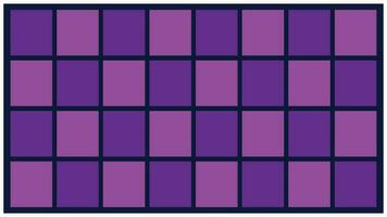 Seamless pattern illustration of purple and violet squares on a white background. Landscape background with square pattern vector