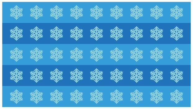 Seamless pattern with snowflakes on a blue background. Abstract background with a geometric pattern in the form of snowflakes vector