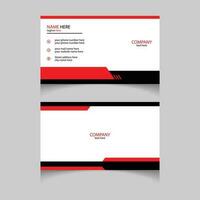 Corporate business card template design vector