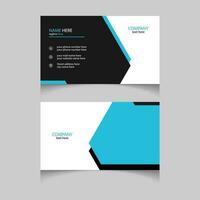 Corporate business card template design vector