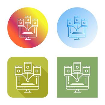 Computer Networks Vector Icon