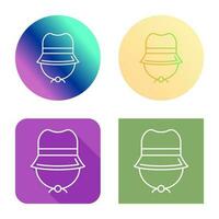 Camping Hat Vector Icon