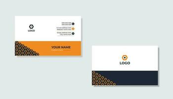 Stylish business card design template Pro Vector .