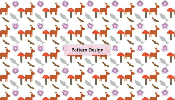 Seamless cartoon cute pattern design for kid Pro Vector .