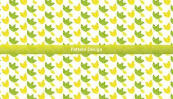Leaf floral seamless pattern design set . vector