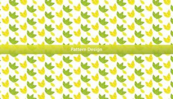 Leaf floral seamless pattern design set . vector