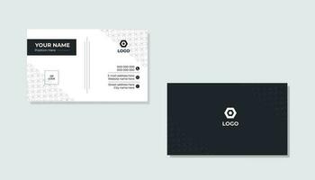 Professional business card design template . Pro Vector .