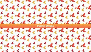 Bird seamless pattern design set Pro Vector .